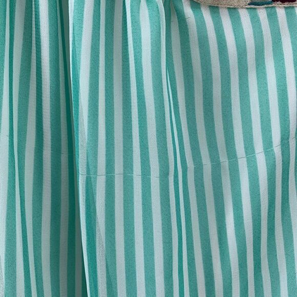 Judith March One Shoulder Embroidered Teal Dress S - Picture 6 of 9